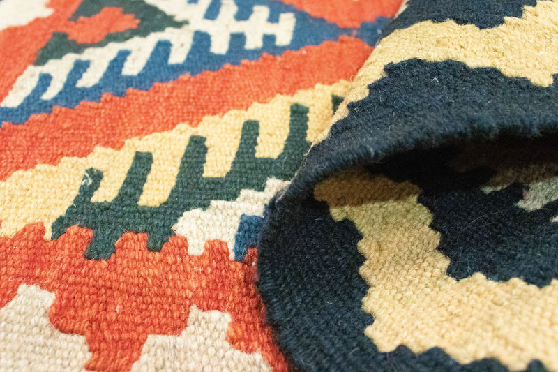 Kelim tapijt - Oosters - 90 x 65 cm - oranje