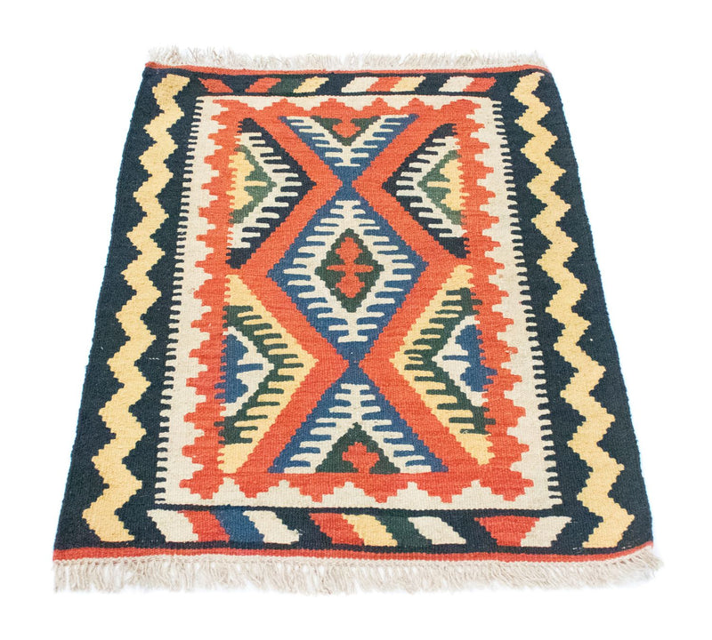 Kelim tapijt - Oosters - 90 x 65 cm - oranje