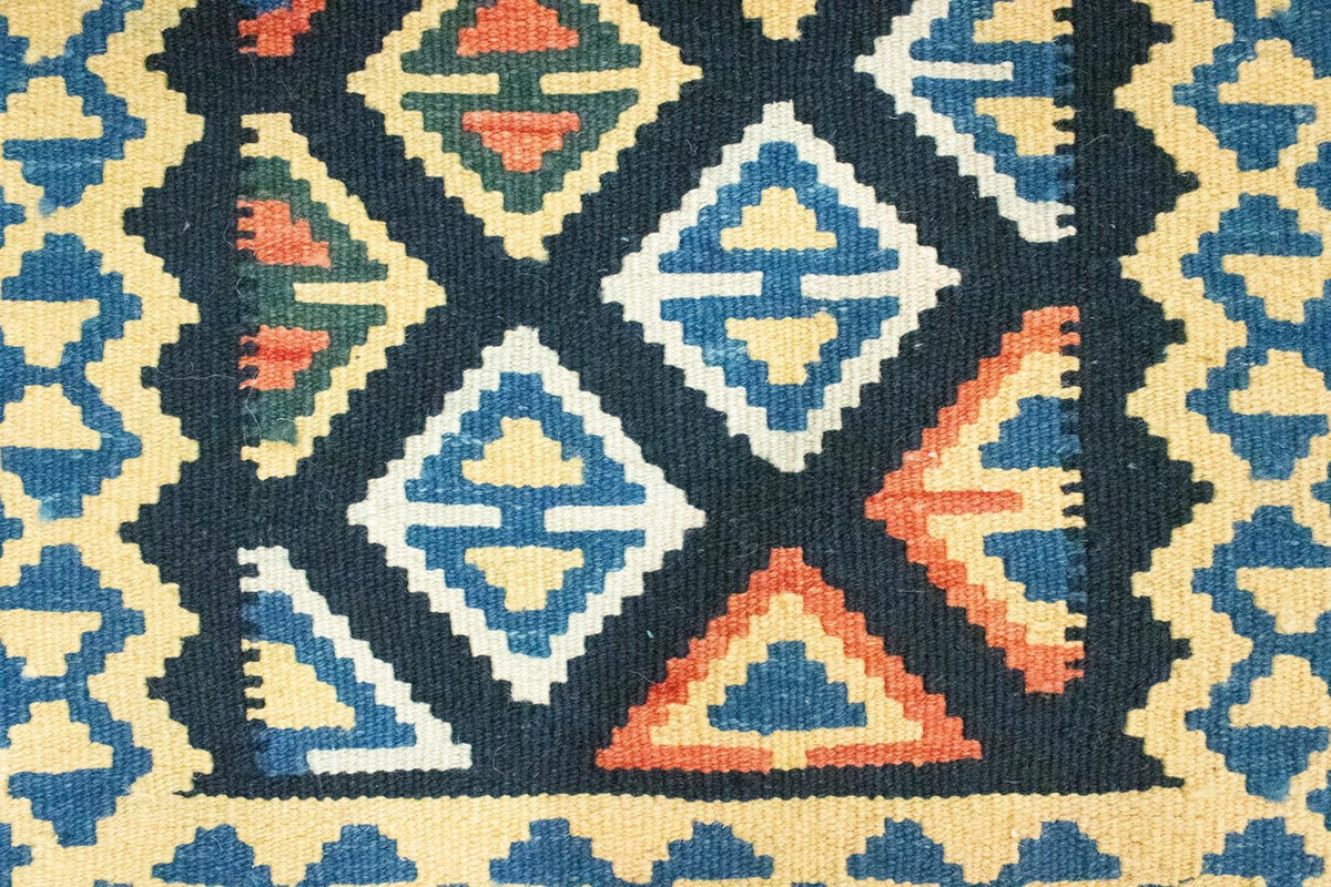 Kelim tapijt - Oosters - 90 x 60 cm - blauw