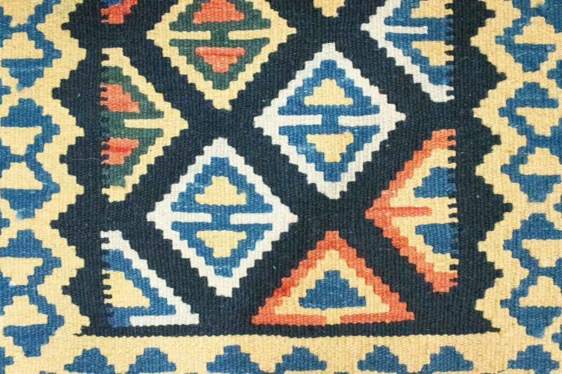 Kelim tapijt - Oosters - 90 x 60 cm - blauw