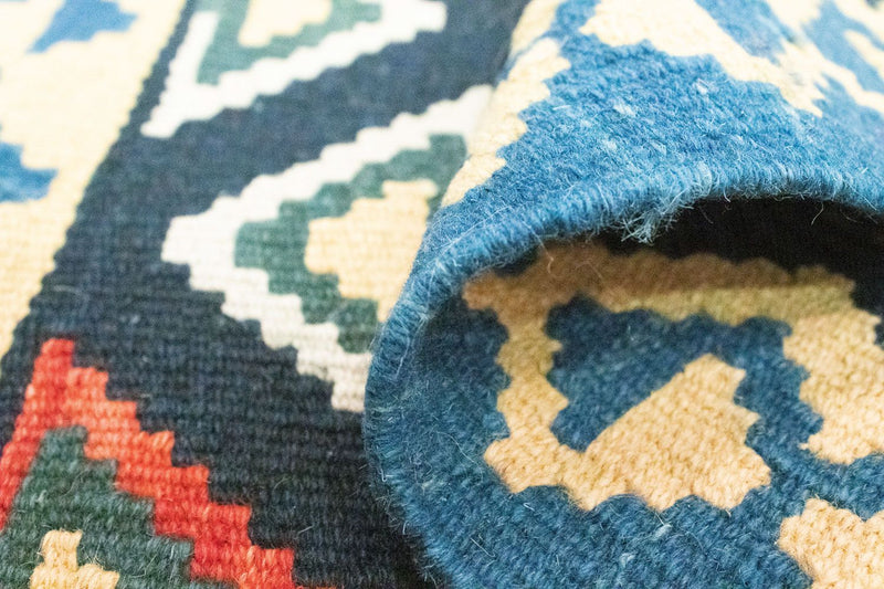 Kelim tapijt - Oosters - 90 x 60 cm - blauw