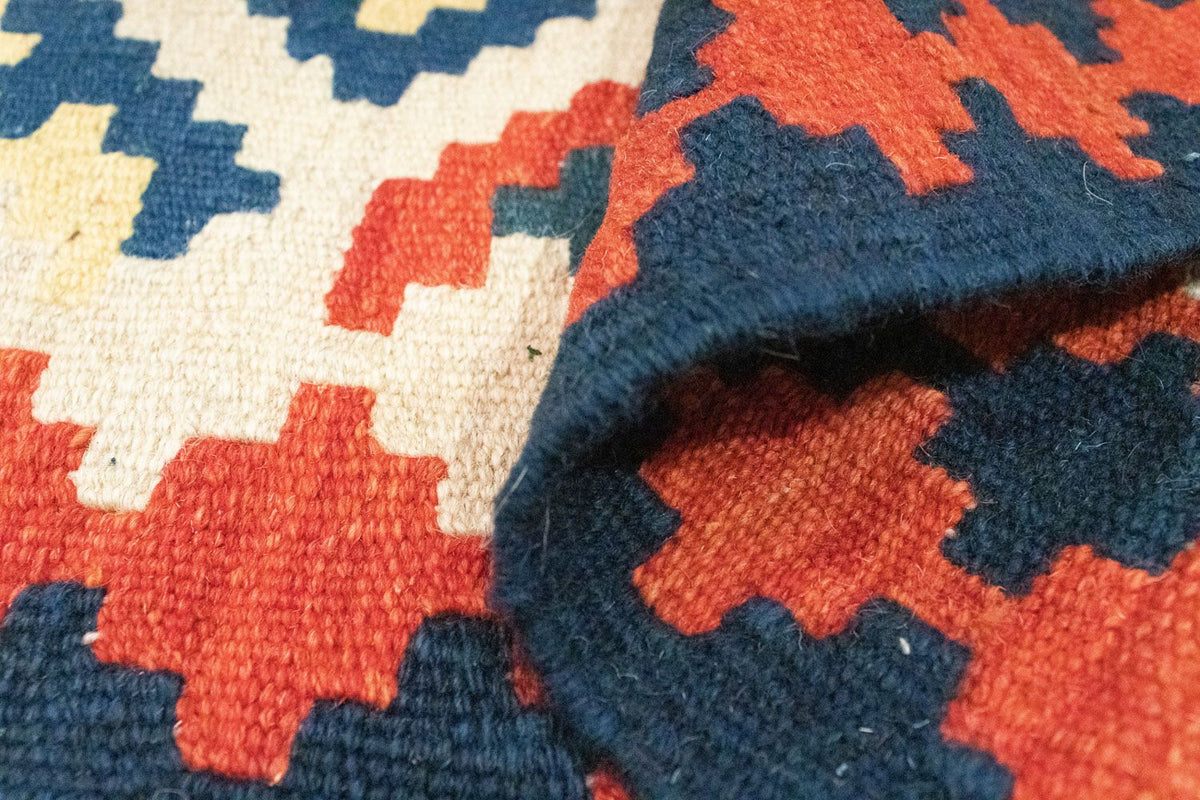 Kelim tapijt - Oosters - 96 x 64 cm - oranje