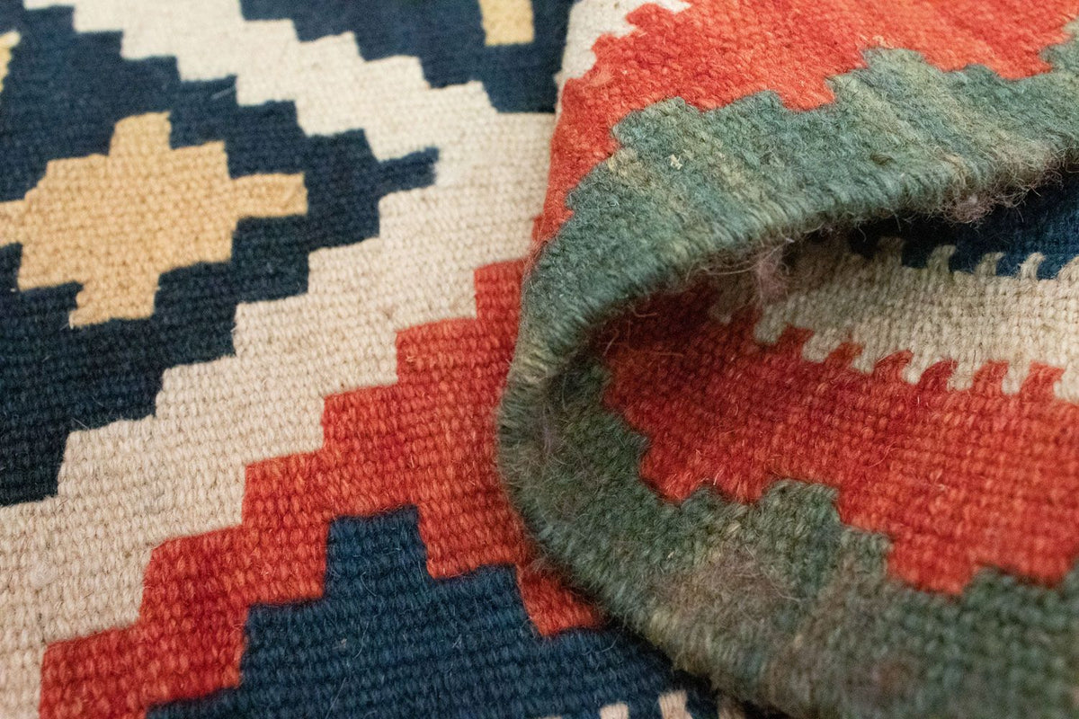 Kelim tapijt - Oosters - 93 x 61 cm - oranje