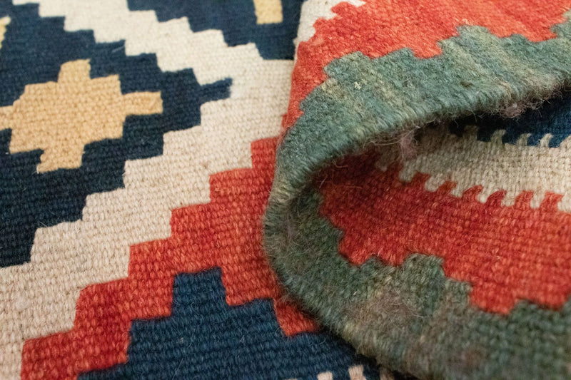 Kelim tapijt - Oosters - 93 x 61 cm - oranje