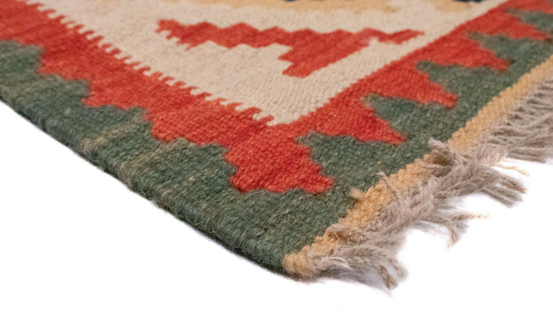 Kelim tapijt - Oosters - 93 x 61 cm - oranje