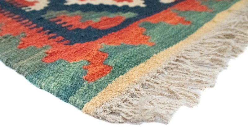 Kelim tapijt - Oosters - 95 x 65 cm - blauw