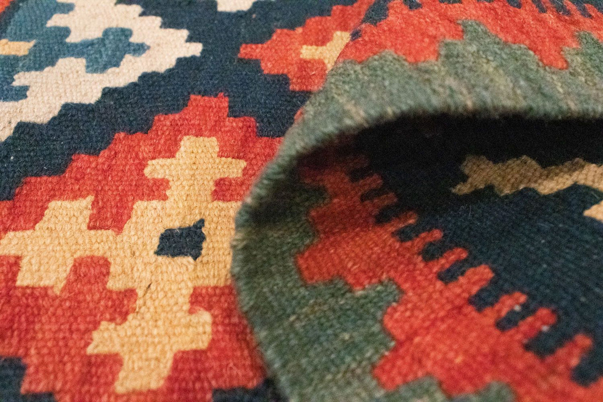 Kelim tapijt - Oosters - 95 x 65 cm - blauw