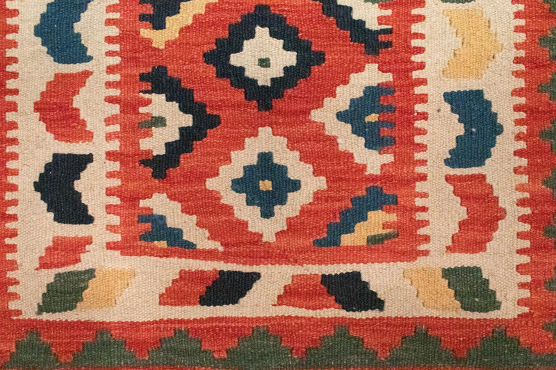 Kelim tapijt - Oosters - 95 x 65 cm - oranje