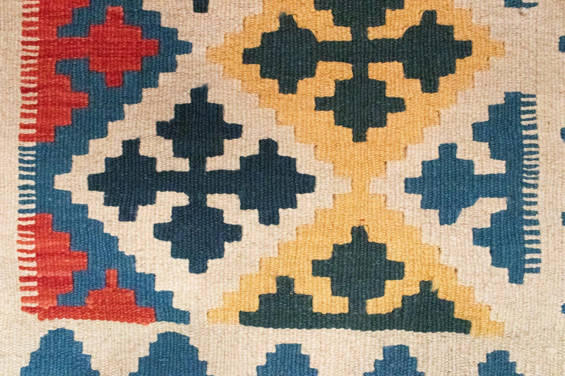 Kelim tapijt - Oosters - 86 x 61 cm - blauw