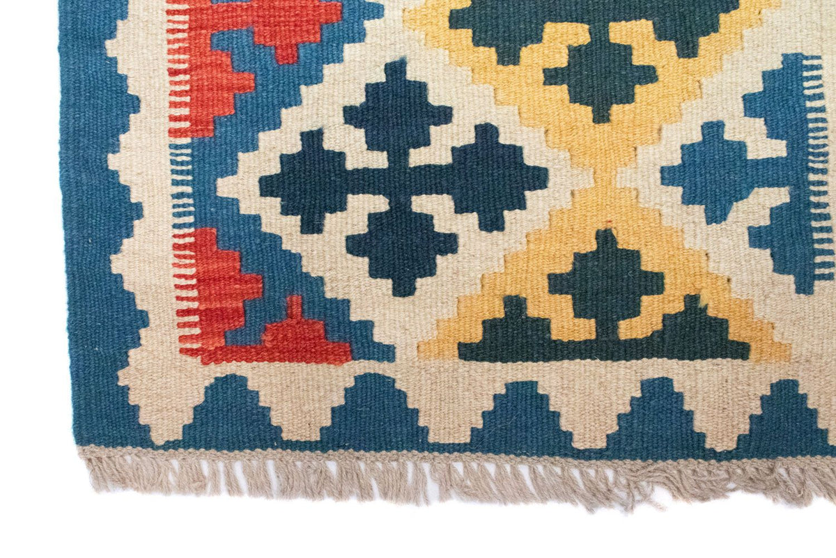 Kelim tapijt - Oosters - 86 x 61 cm - blauw