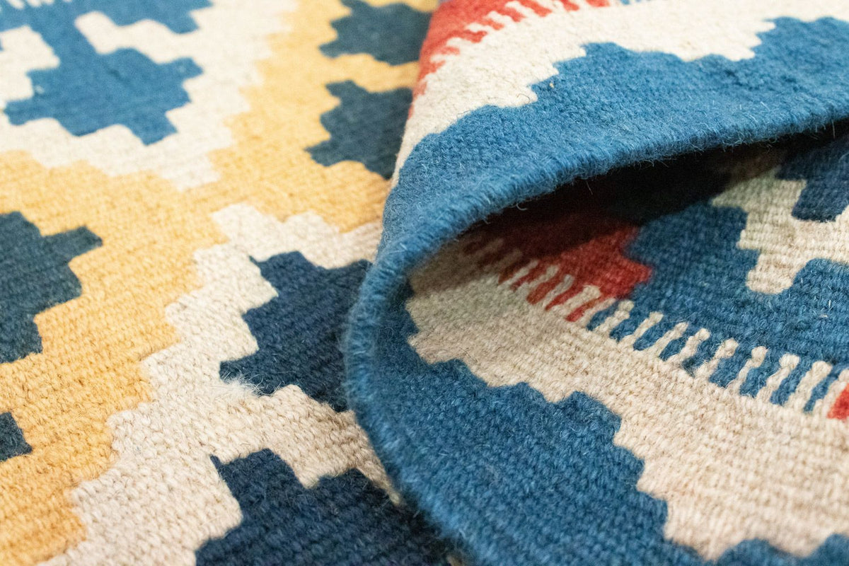 Kelim tapijt - Oosters - 86 x 61 cm - blauw