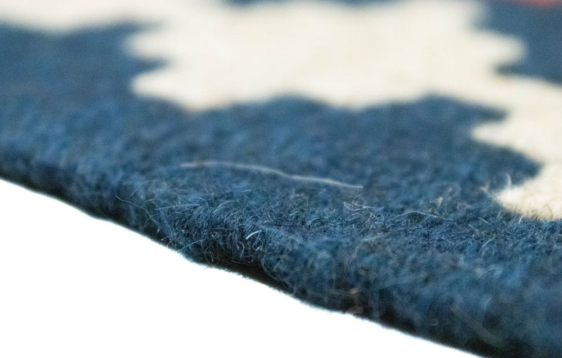 Kelim tapijt - Oosters - 89 x 60 cm - blauw