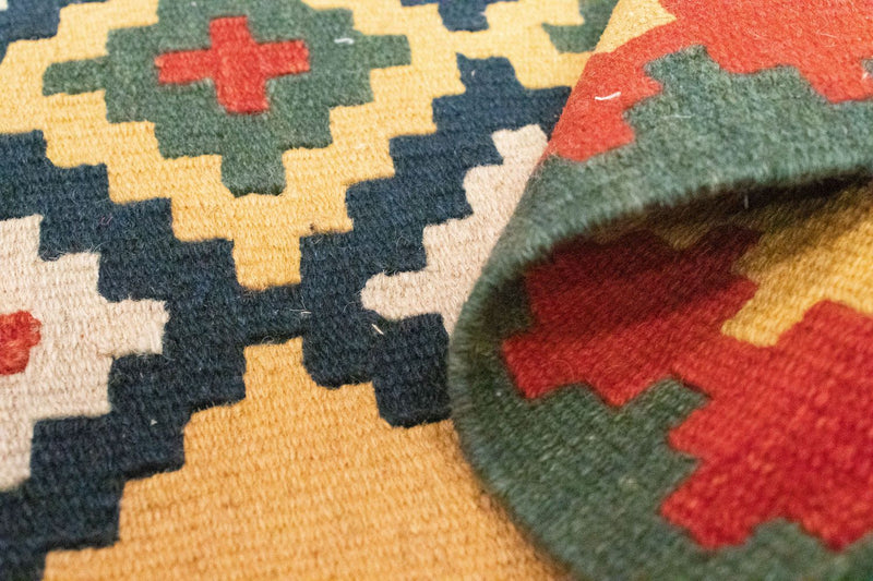 Kelim tapijt - Oosters - 83 x 62 cm - geel