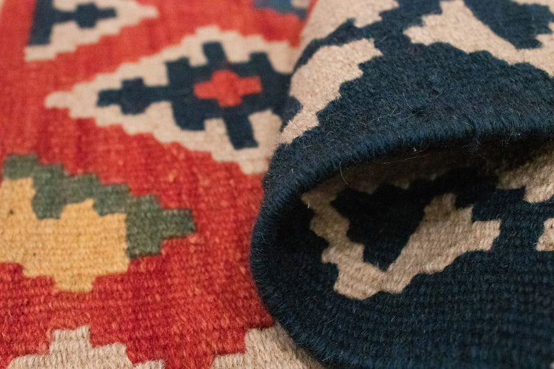 Kelim tapijt - Oosters - 91 x 61 cm - oranje