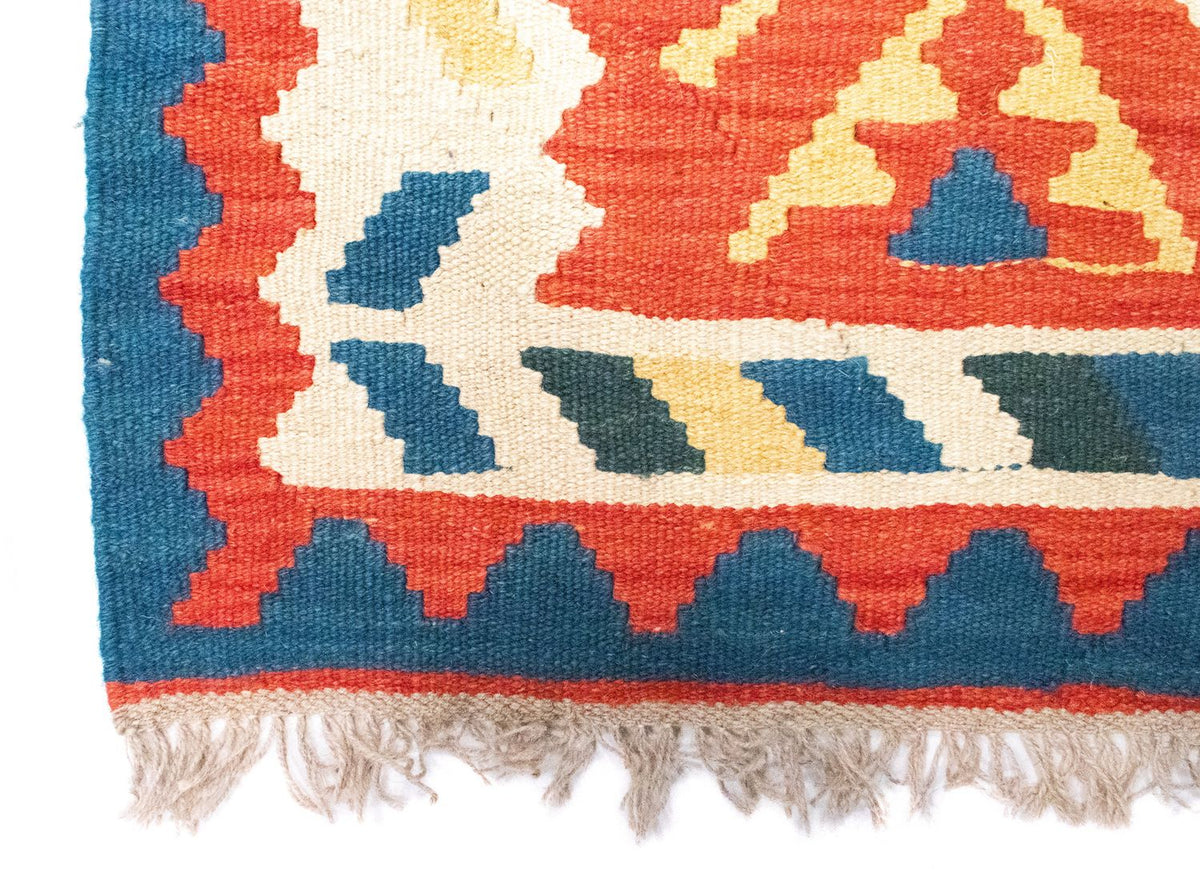 Kelim tapijt - Oosters - 95 x 64 cm - veelkleurig