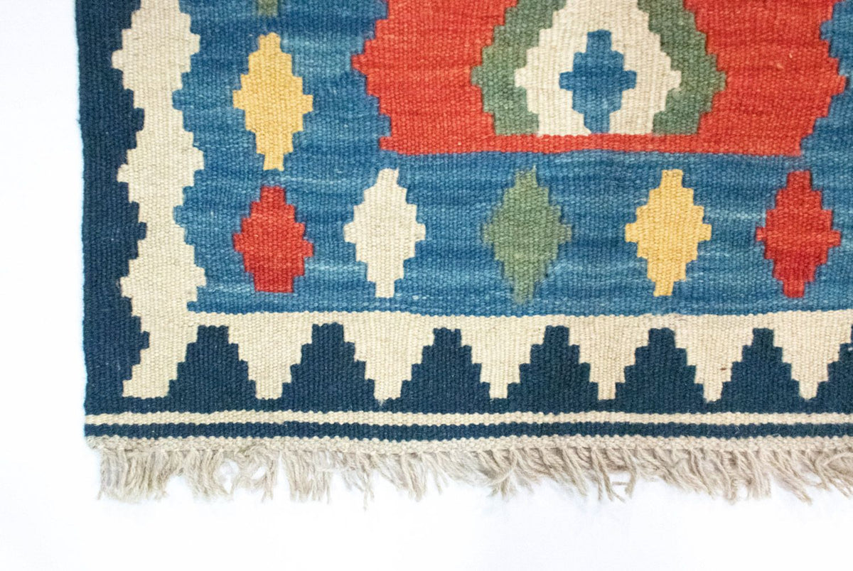 Kelim tapijt - Oosters - 96 x 63 cm - veelkleurig