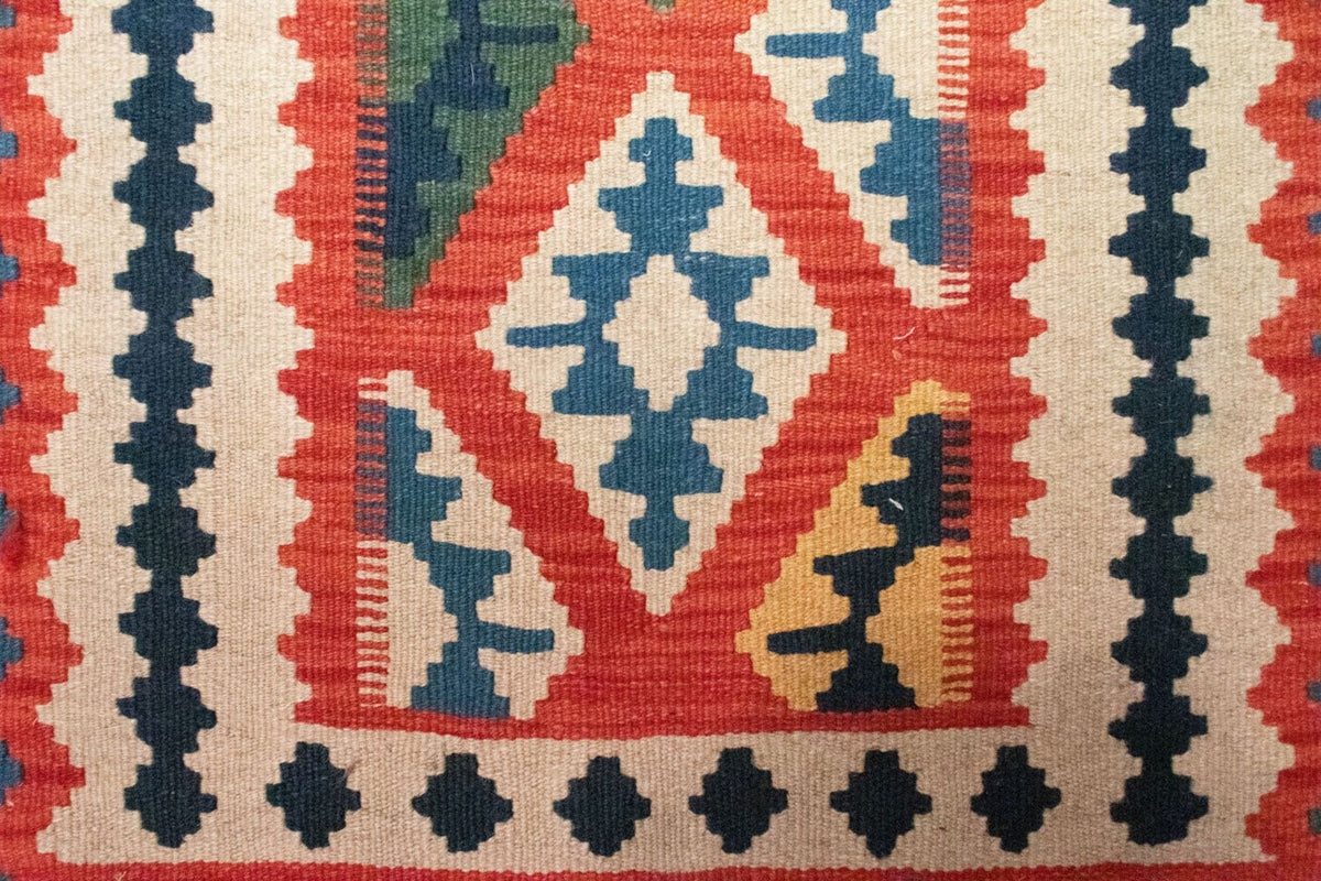 Kelim tapijt - Oosters - 93 x 67 cm - blauw