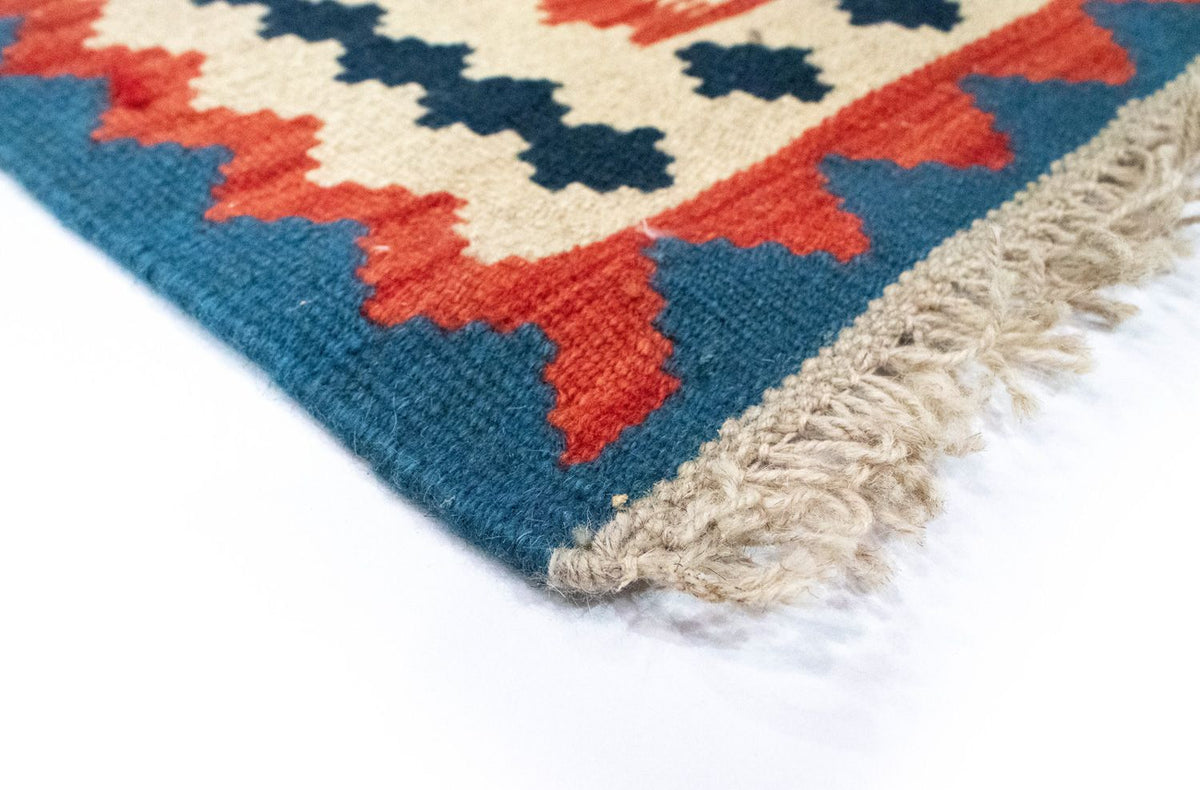 Kelim tapijt - Oosters - 93 x 67 cm - blauw