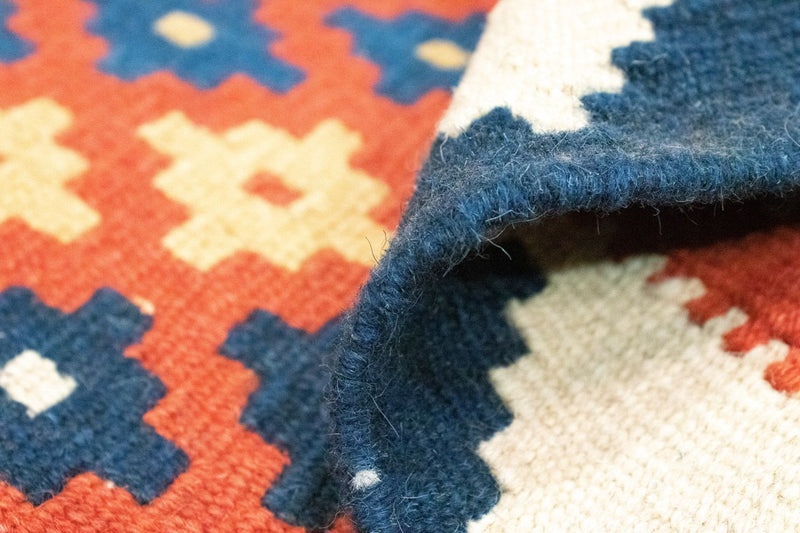 Kelim tapijt - Oosters - 98 x 65 cm - oranje