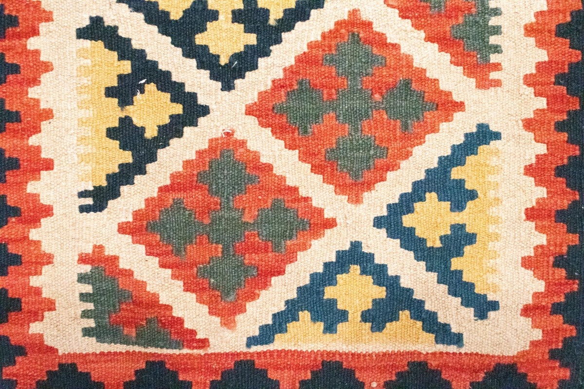 Kelim tapijt - Oosters - 95 x 65 cm - oranje