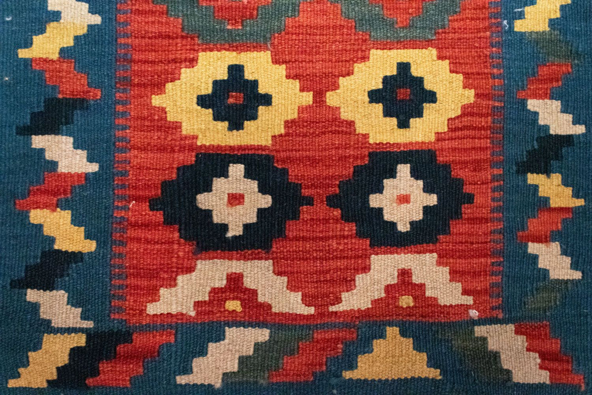 Kelim tapijt - Oosters - 87 x 62 cm - oranje