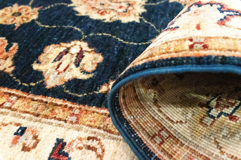 Loper Ziegler tapijt - 298 x 81 cm - blauw