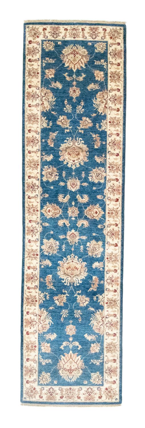 Loper Ziegler tapijt - 303 x 84 cm - blauw