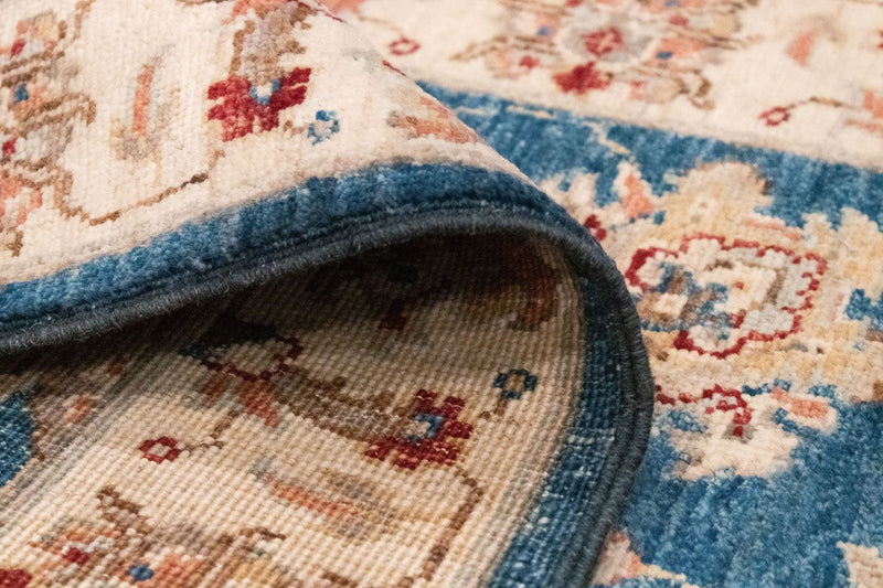 Loper Ziegler tapijt - 303 x 84 cm - blauw