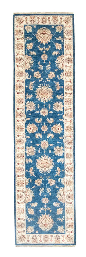 Loper Ziegler tapijt - 302 x 82 cm - blauw
