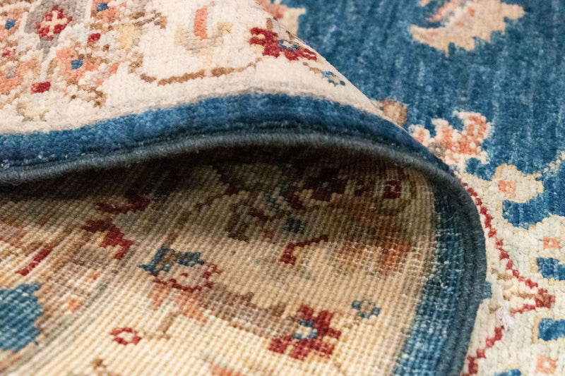 Loper Ziegler tapijt - 302 x 82 cm - blauw