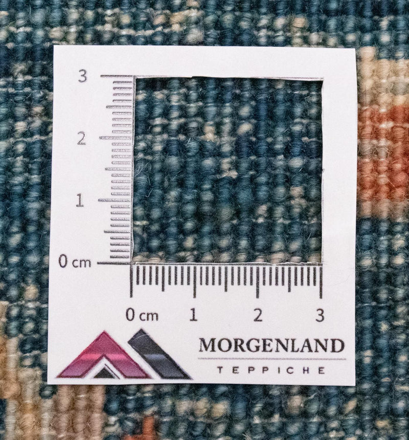 Loper Ziegler tapijt - 302 x 82 cm - blauw