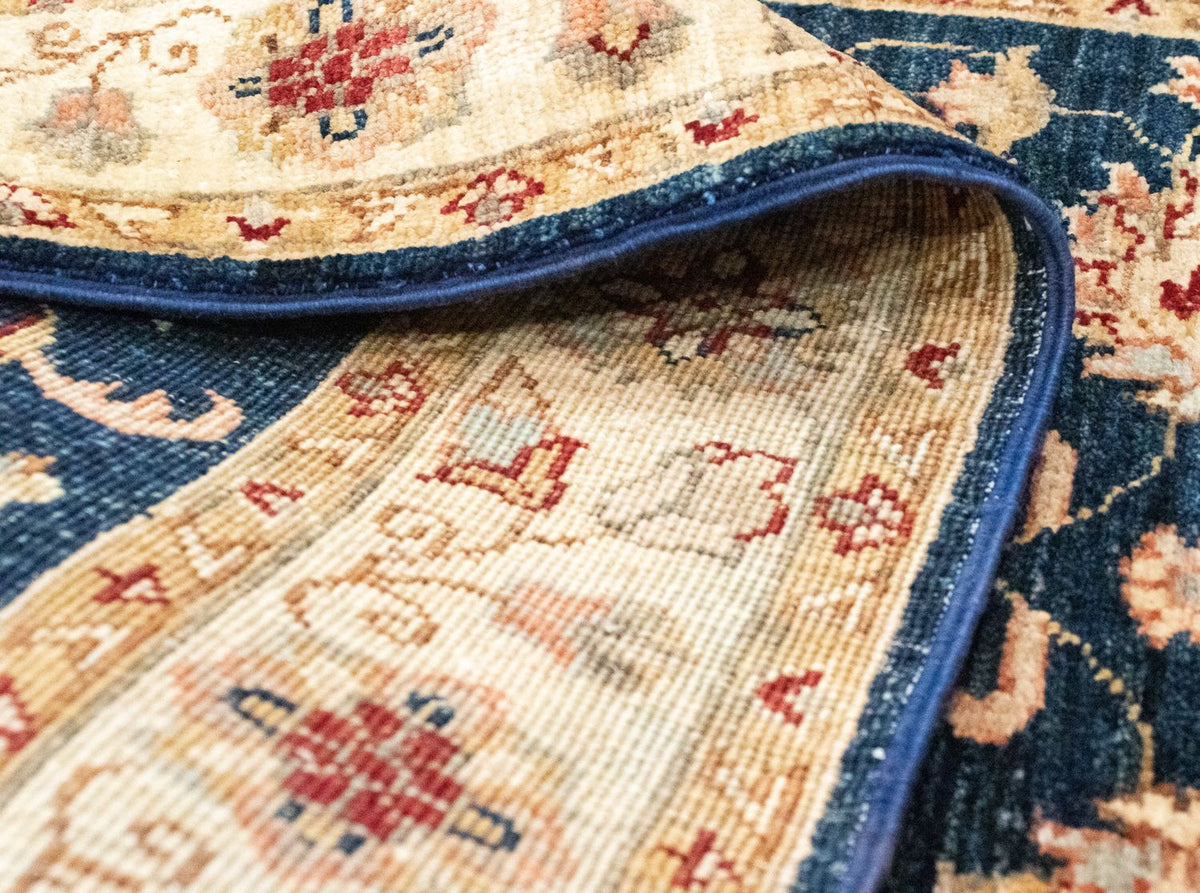 Loper Ziegler tapijt - 250 x 81 cm - blauw