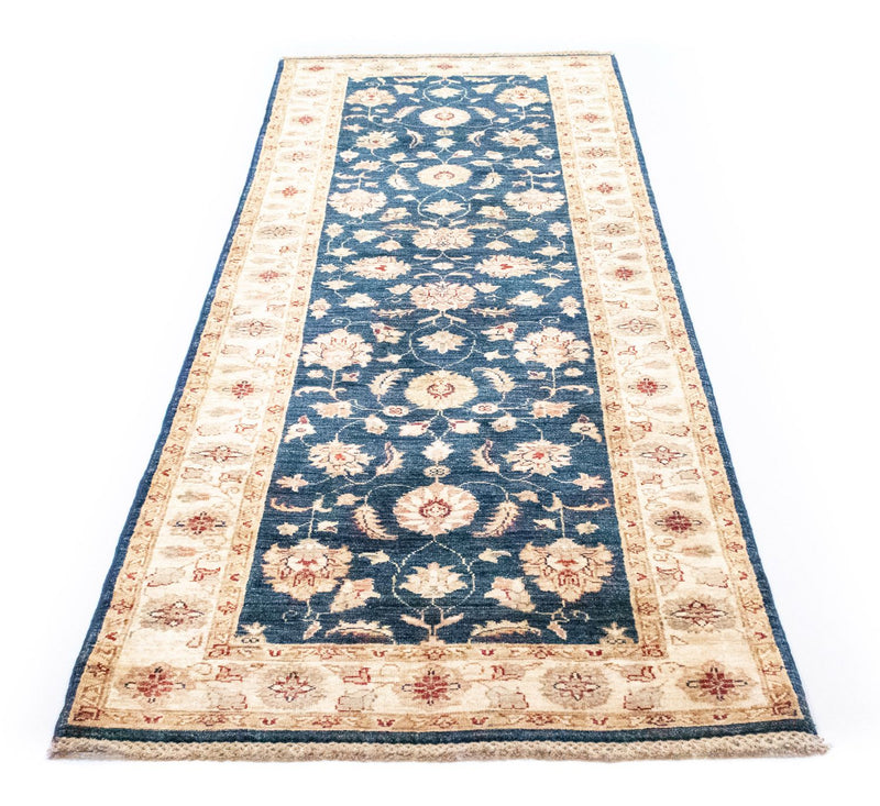 Loper Ziegler tapijt - 250 x 81 cm - blauw