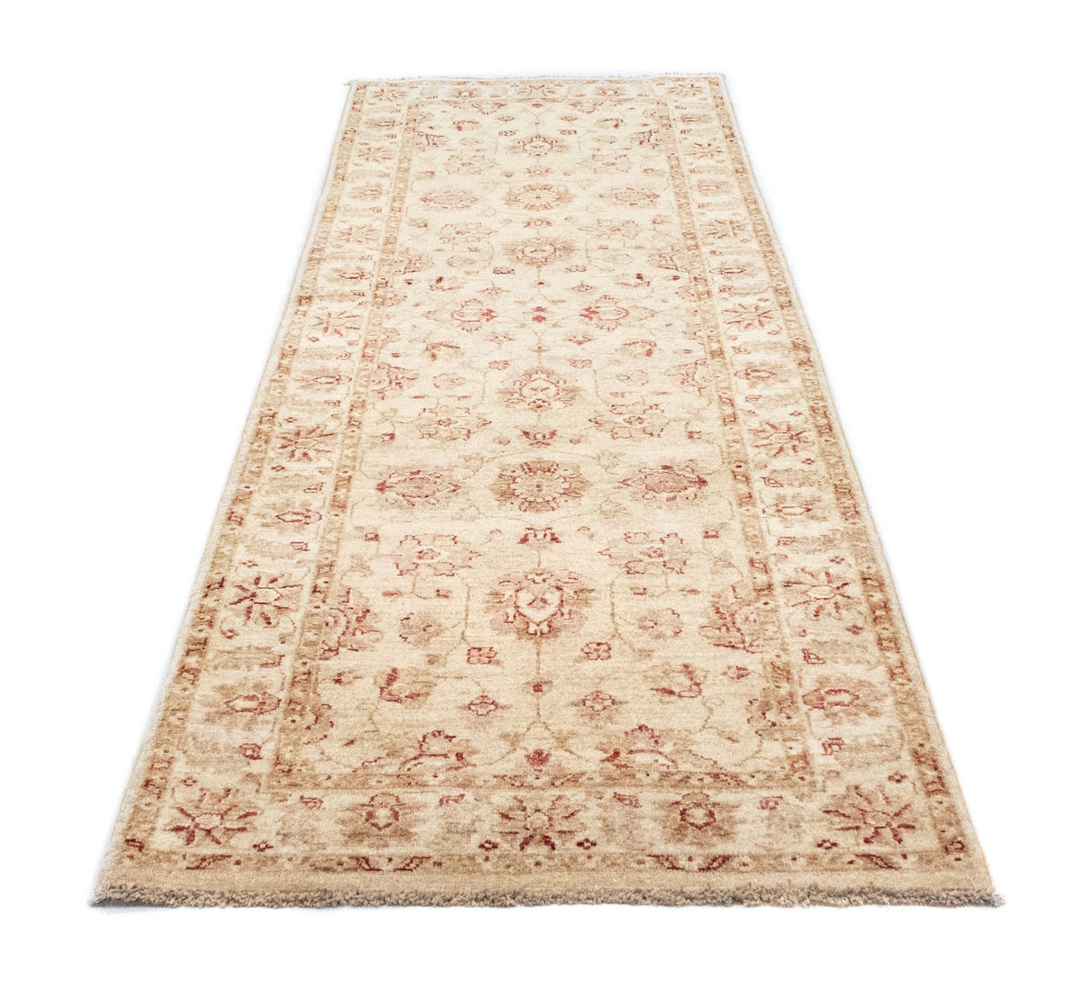 Loper Ziegler tapijt - 242 x 81 cm - beige