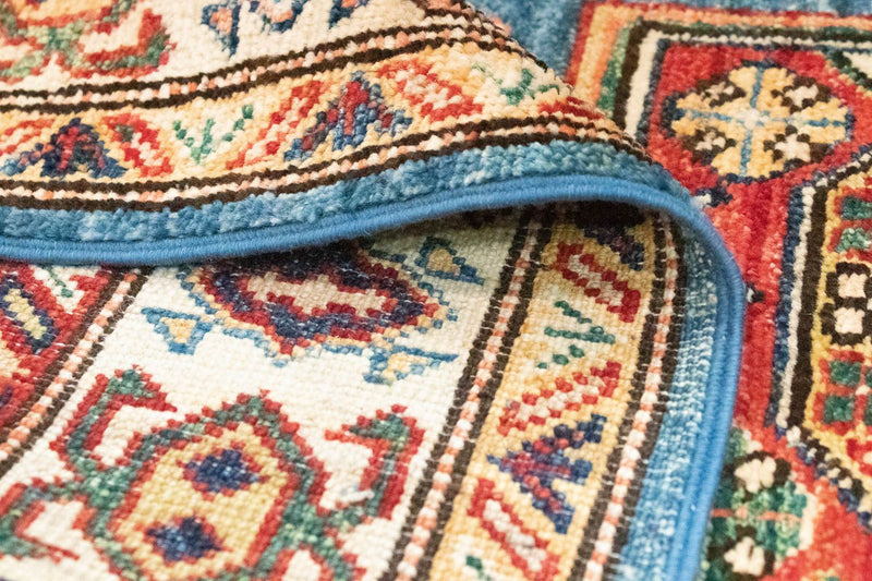 Loper Ziegler Tapijt - Kazak - 212 x 79 cm - blauw