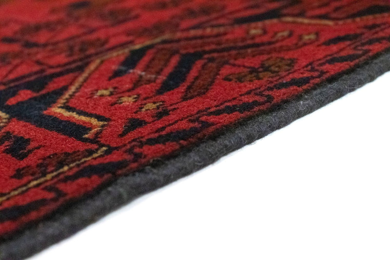 Loper Afghaans tapijt - Kunduz - 189 x 75 cm - rood