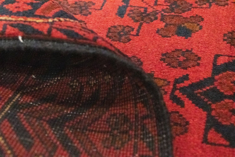 Loper Afghaans tapijt - Kunduz - 189 x 75 cm - rood