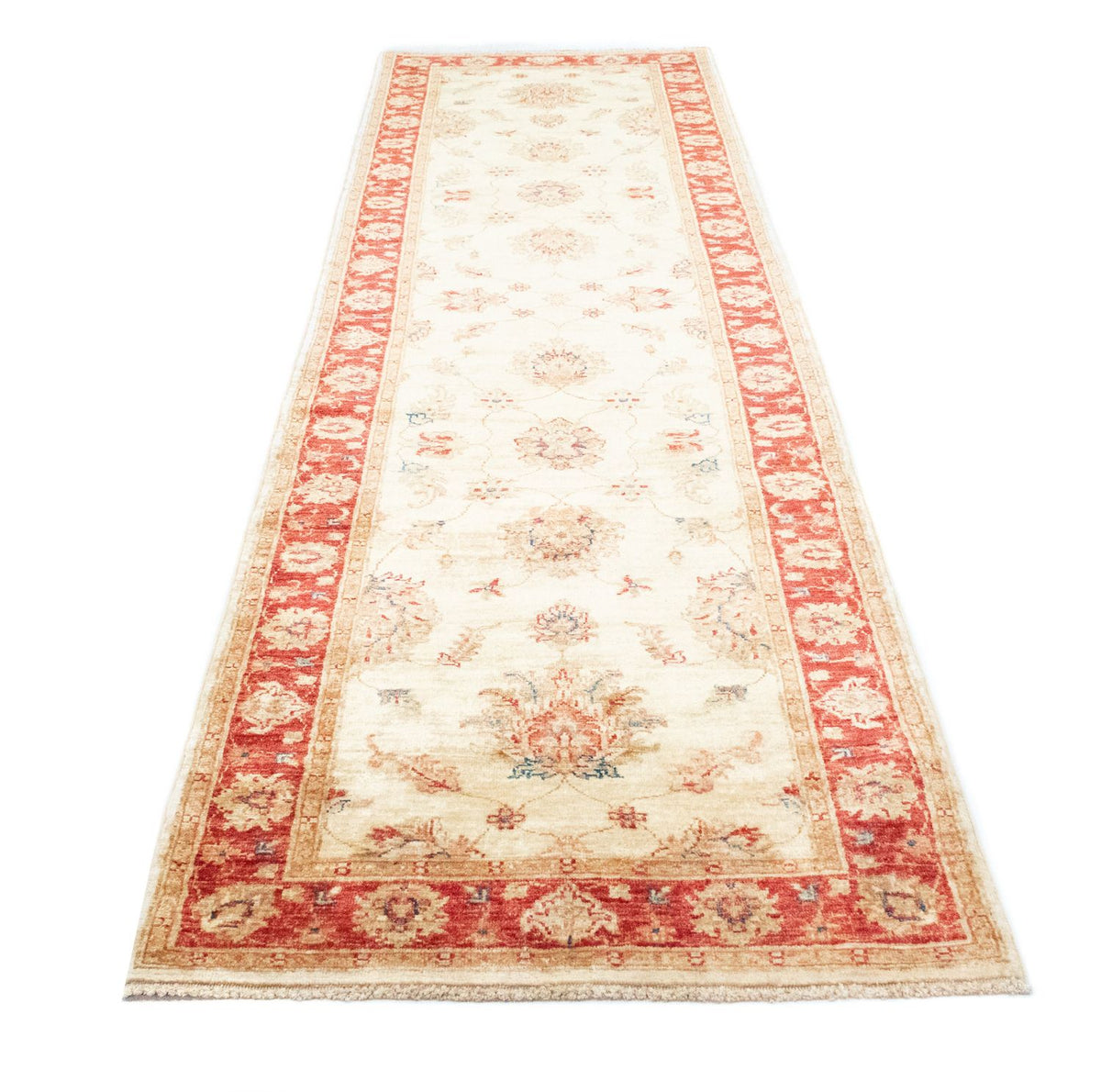 Loper Ziegler tapijt - 287 x 74 cm - beige