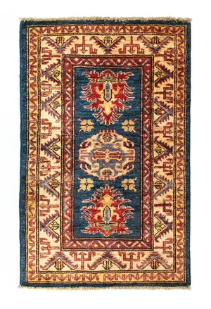 Ziegler Tapijt - Kazak - 89 x 56 cm - blauw