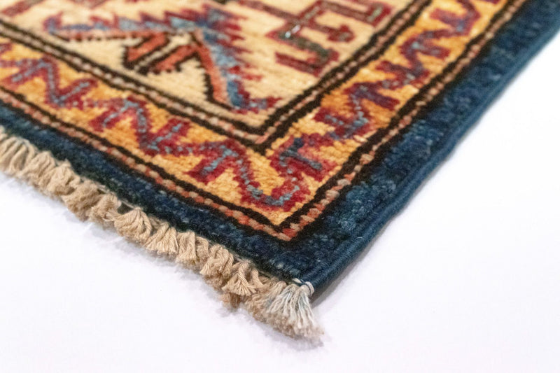 Ziegler Tapijt - Kazak - 89 x 56 cm - blauw