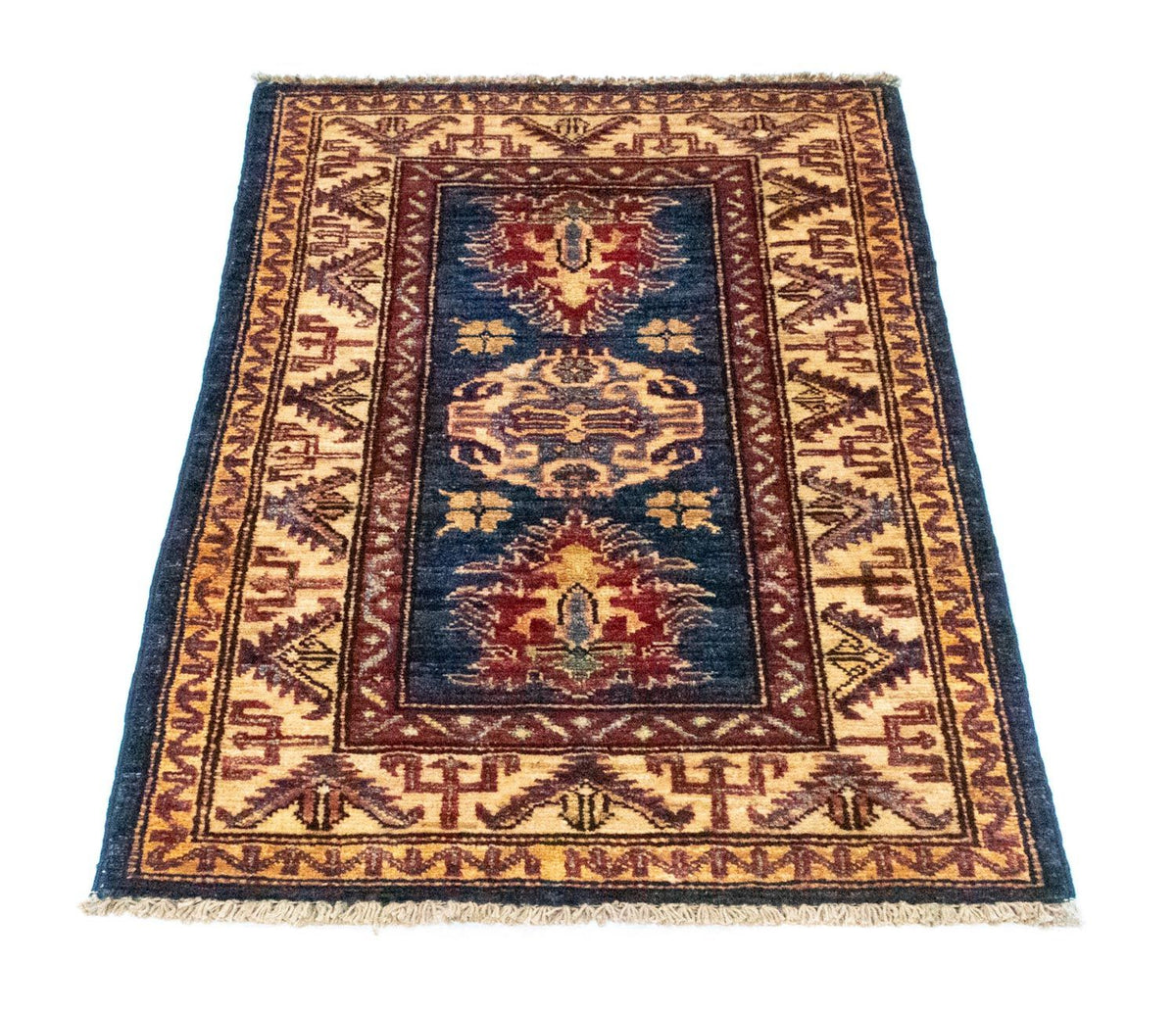 Ziegler Tapijt - Kazak - 89 x 56 cm - blauw
