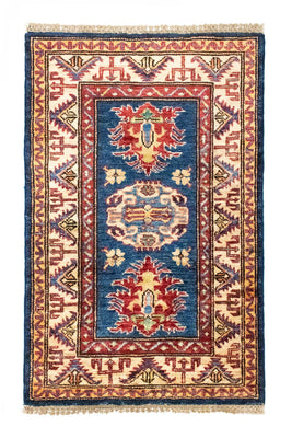 Ziegler Tapijt - Kazak - 90 x 58 cm - blauw
