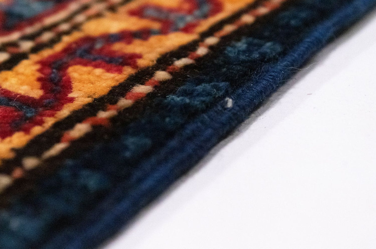 Ziegler Tapijt - Kazak - 90 x 58 cm - blauw