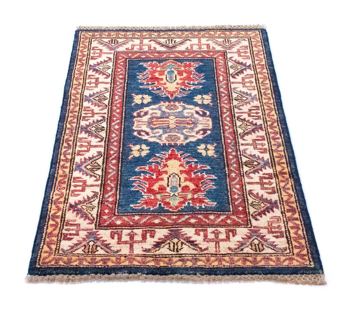 Ziegler Tapijt - Kazak - 90 x 58 cm - blauw