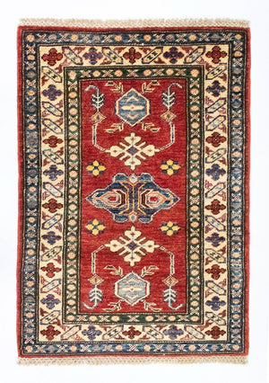 Ziegler Tapijt - Kazak - 91 x 65 cm - rood