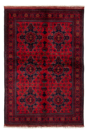 Afghaans tapijt - Kunduz - 192 x 128 cm - donkerrood