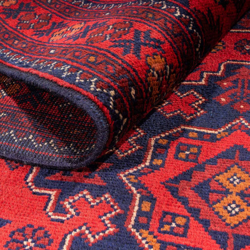 Afghaans tapijt - Kunduz - 192 x 128 cm - donkerrood