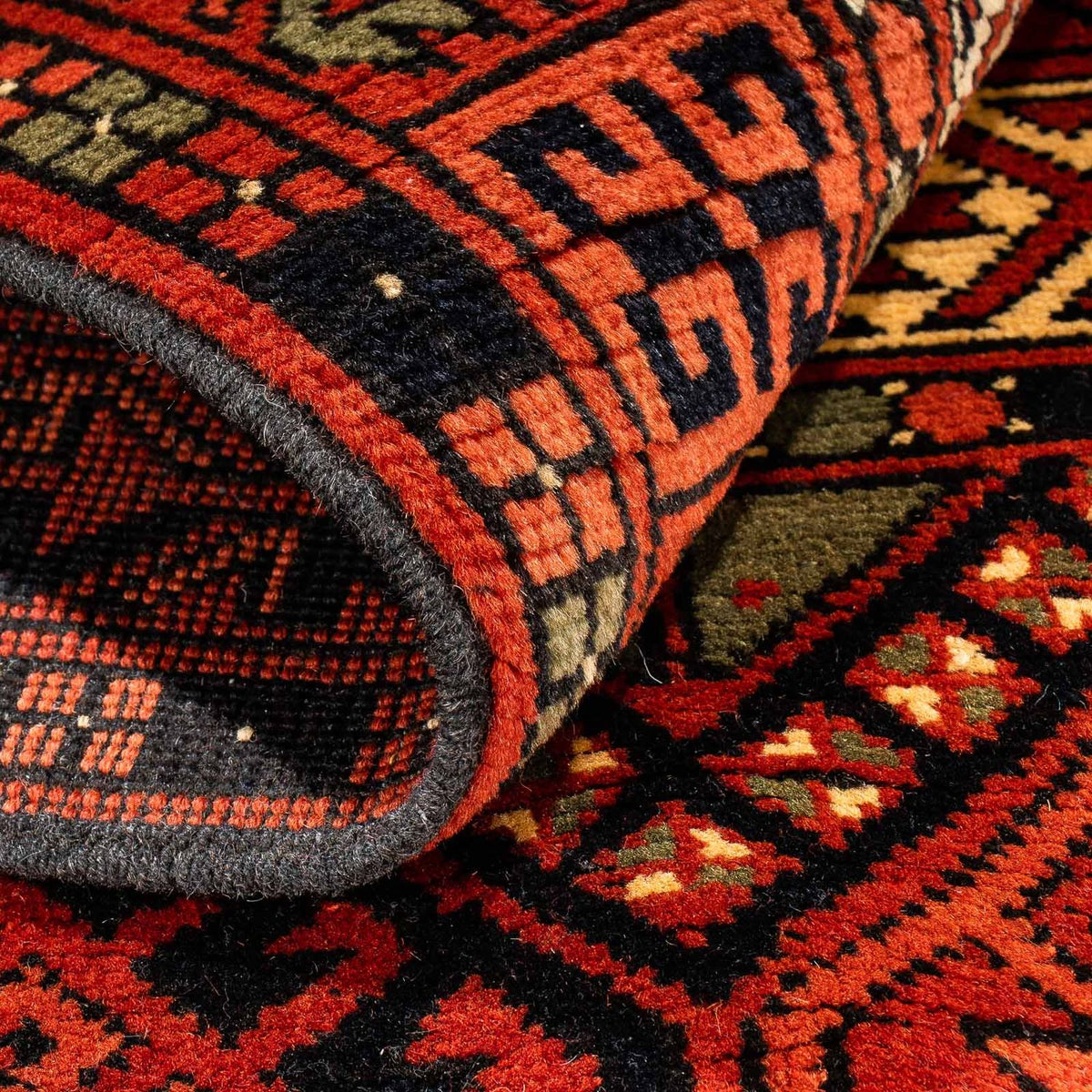 Afghaans tapijt - 174 x 118 cm - roest