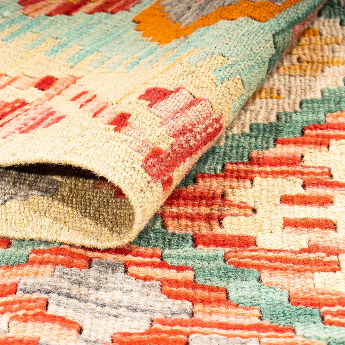 Kelim tapijt - Splash - 161 x 105 cm - veelkleurig