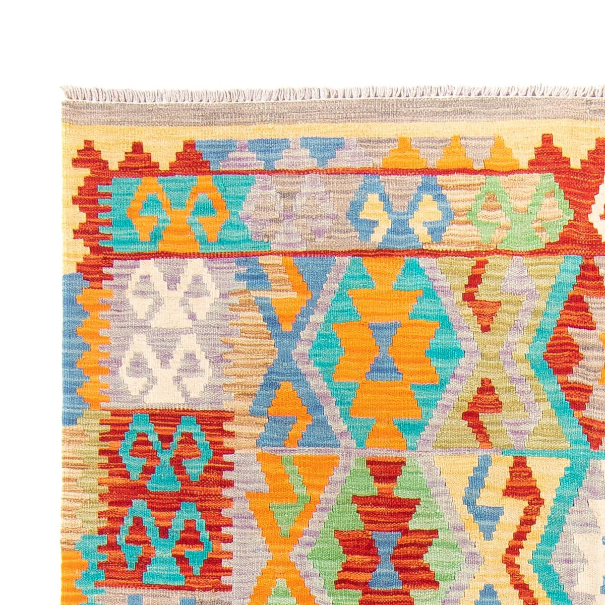 Kelim tapijt - Splash - 203 x 152 cm - veelkleurig
